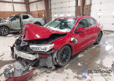 2018 Acura Tlx Tech Pkg из США, поврежденный, VIN 19UUB1F58JA007666